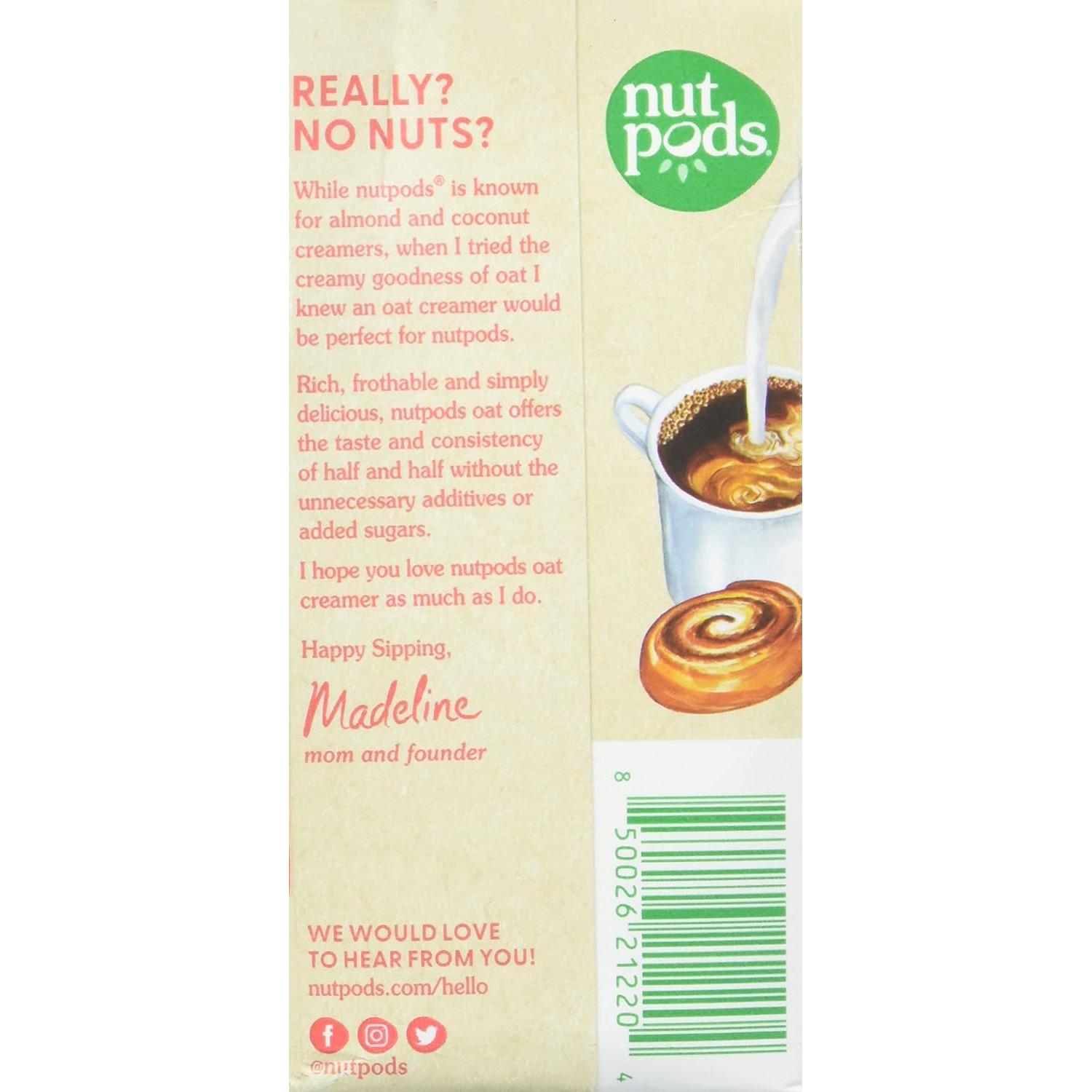 Crema de Avena Sin Lácteos NUTPODS Sabor Canela 317.5 g