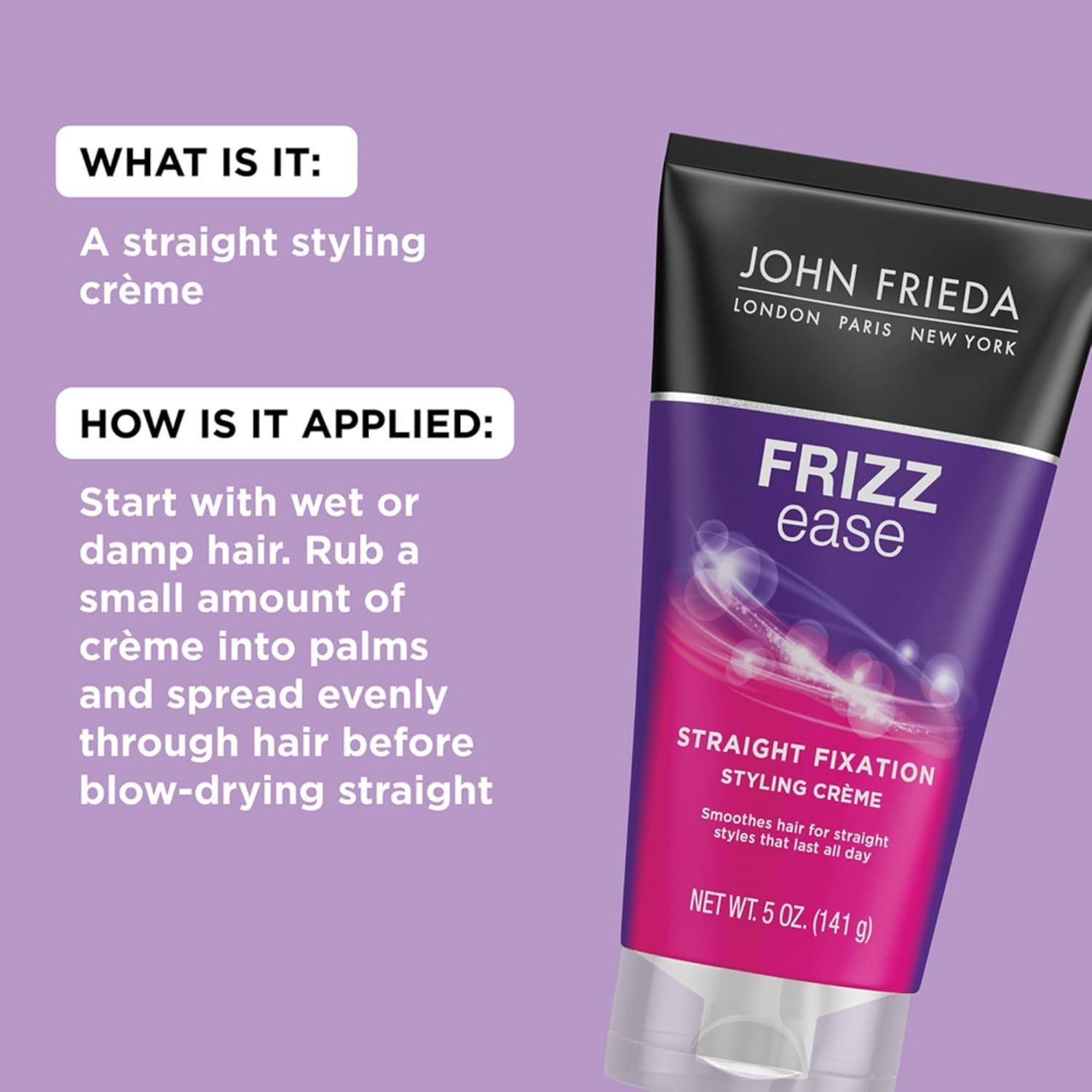 Crema Alisadora John Frieda Frizz Ease 142g Paquete de 3
