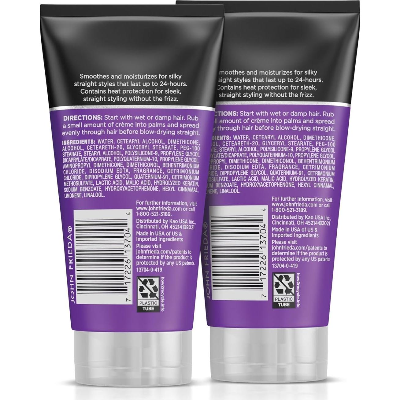 Crema Alisadora John Frieda Frizz Ease 142g Paquete de 3