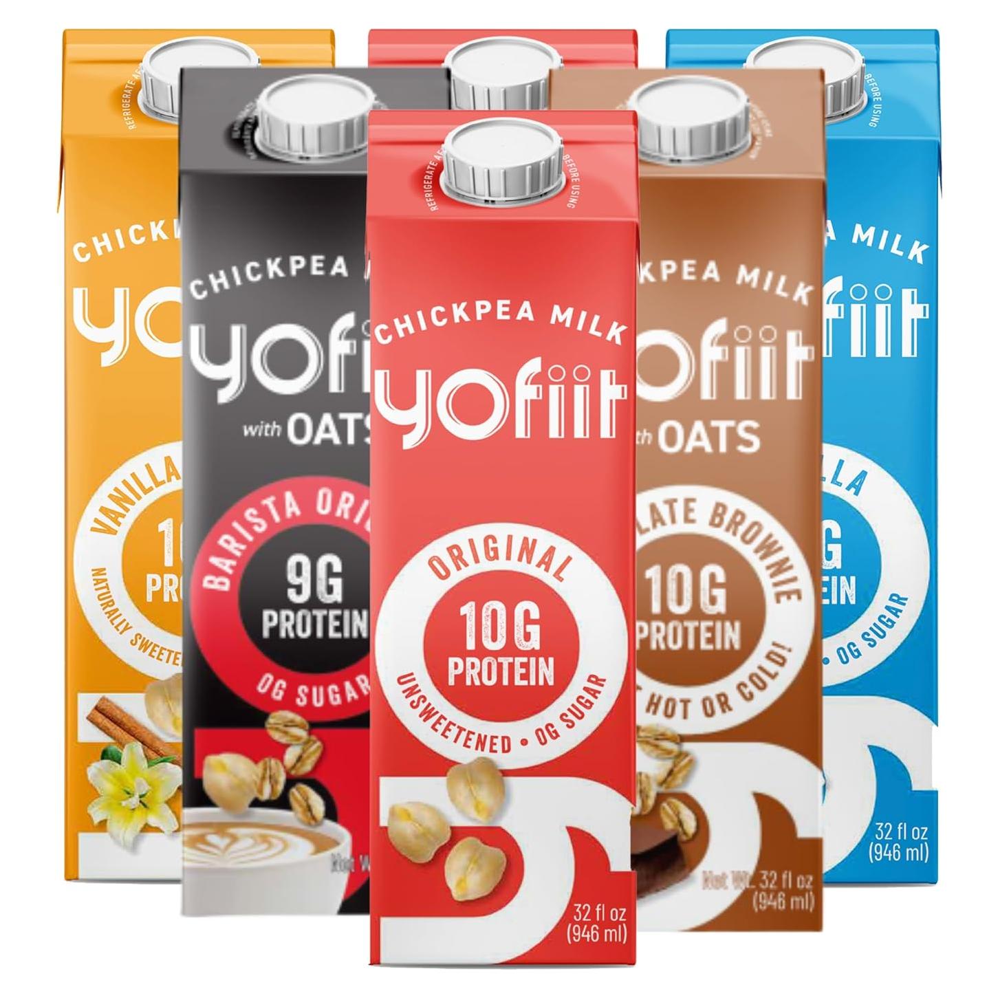 Leche Vegetal Yofiit 946ml - Paquete de 6, Alta en Proteína