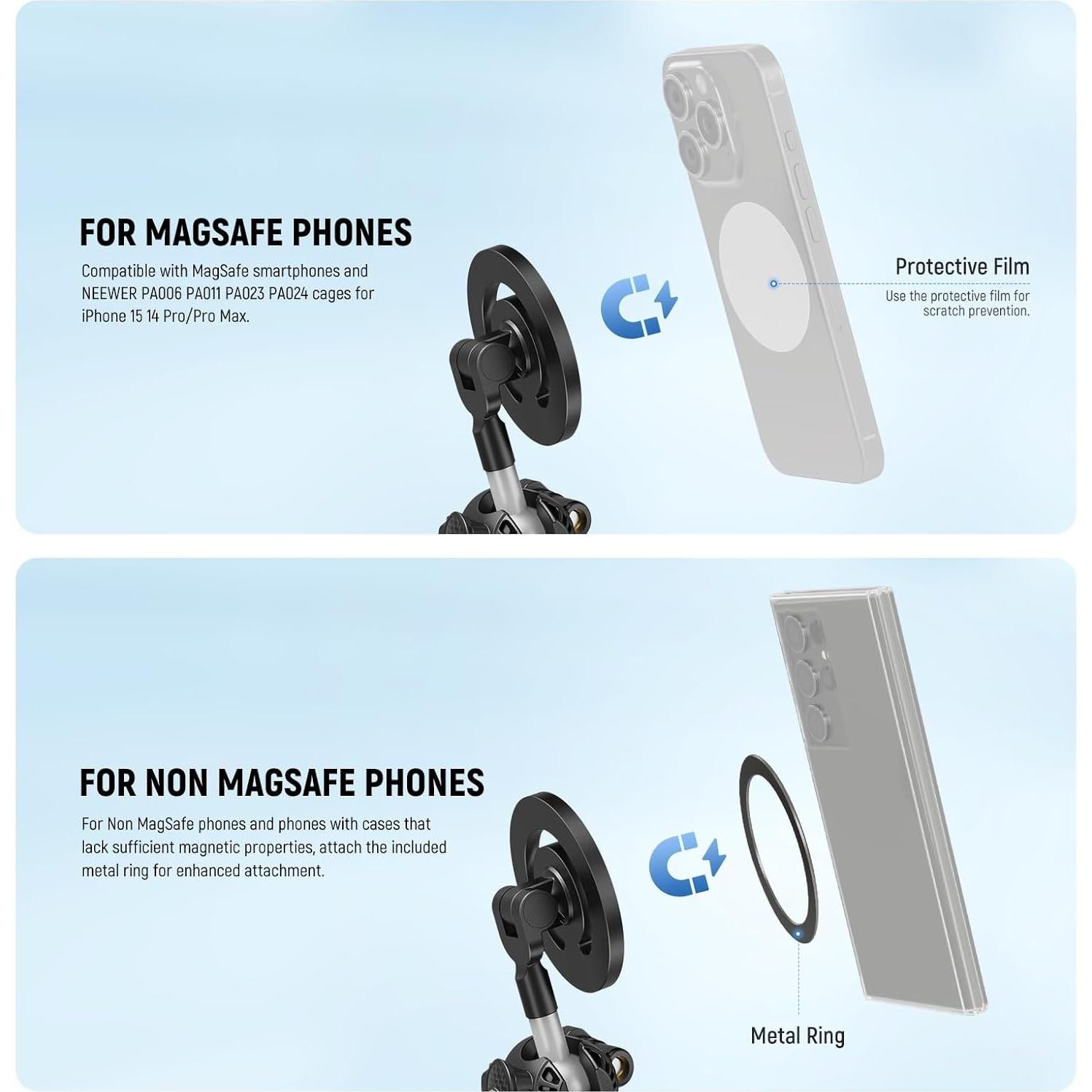 Trípode Flexible Magnético NEEWER TP33 para Smartphones