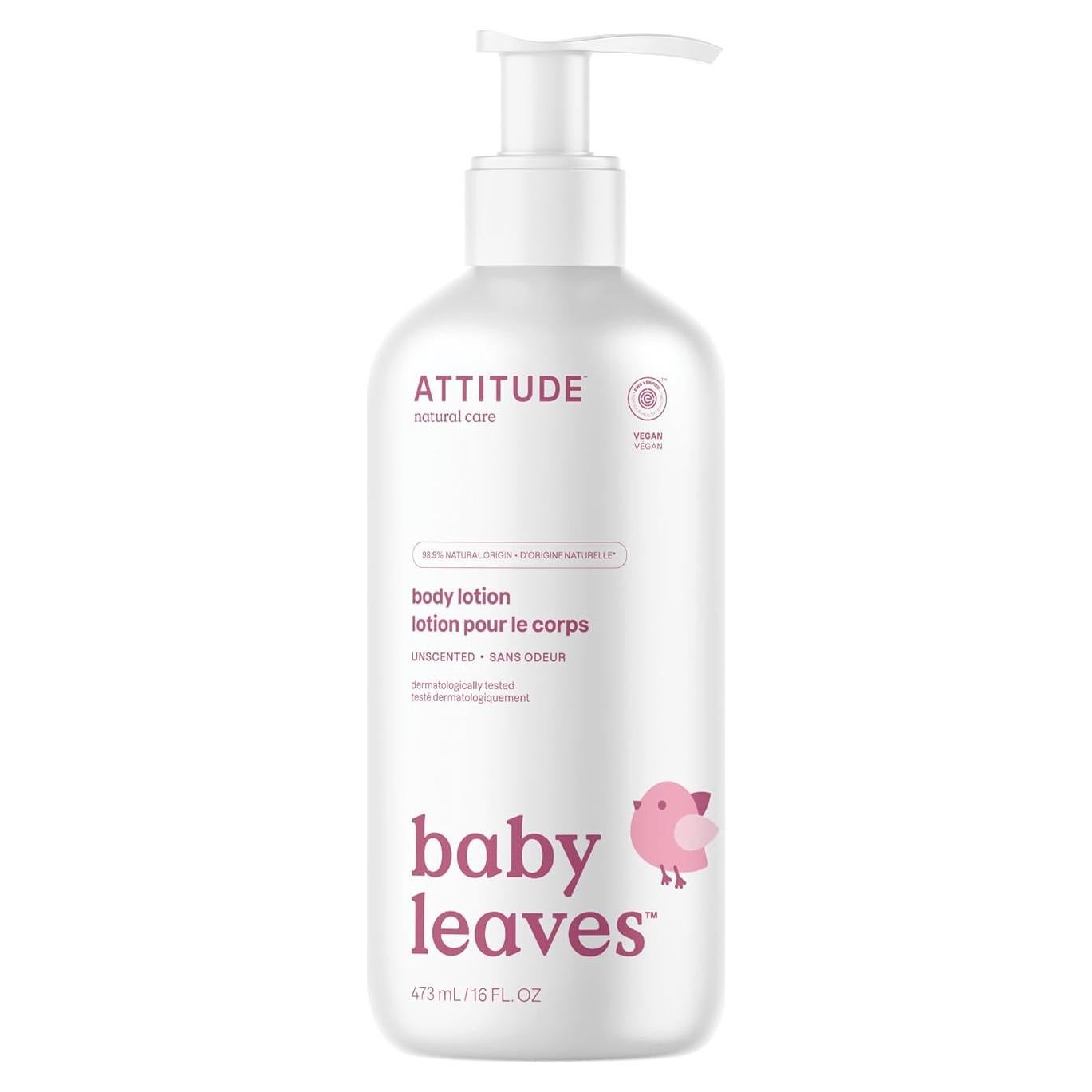 Loción Hidratante para Bebés ATTITUDE 473 ml Sin Fragancia