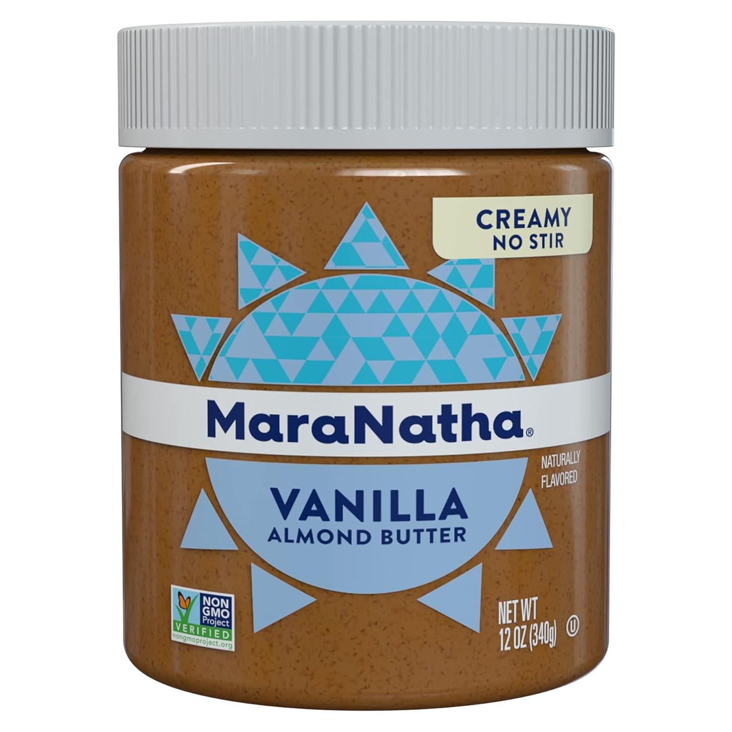 Crema de Almendra Tostada MaraNatha Vainilla 340g Sin Revolver