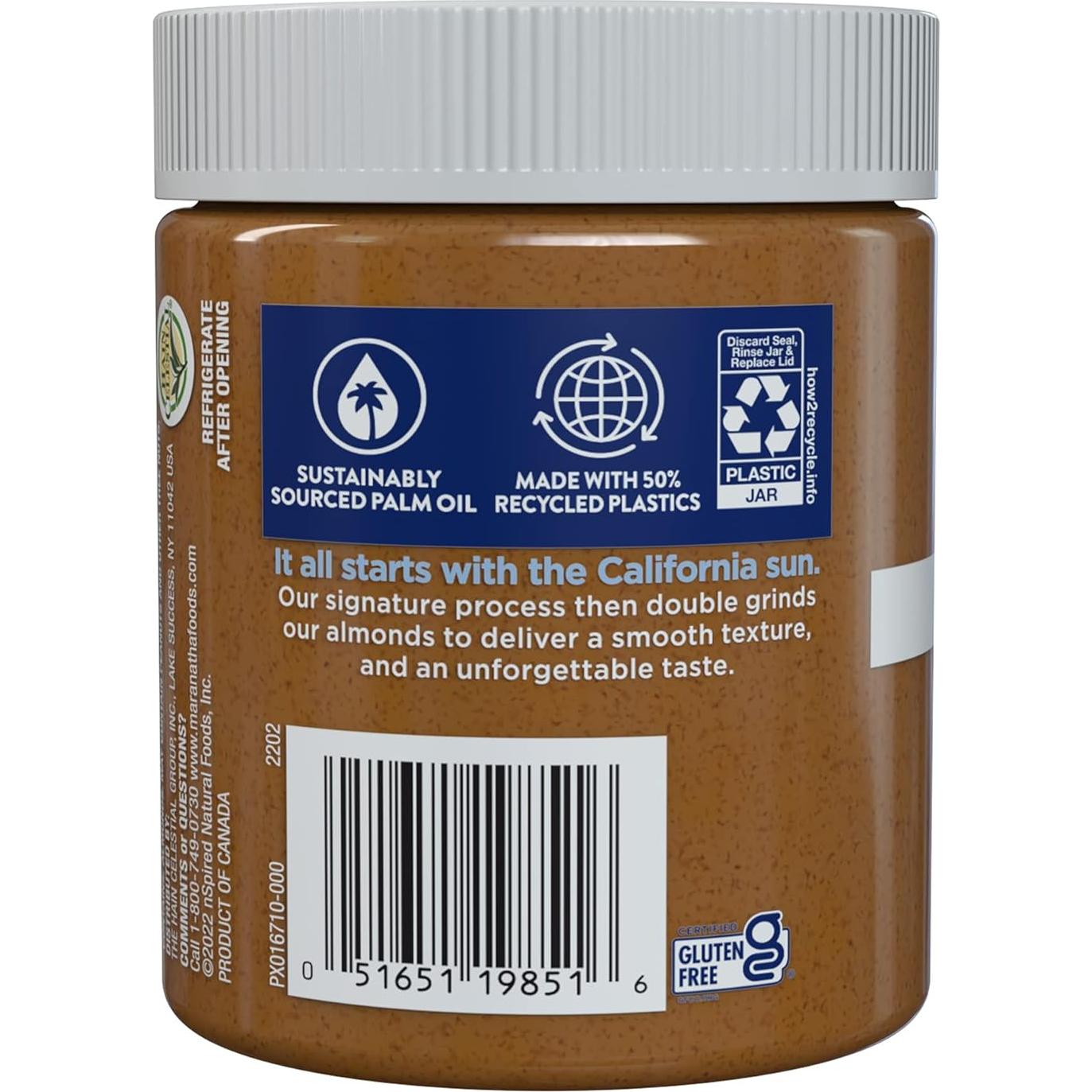 Crema de Almendra Tostada MaraNatha Vainilla 340g Sin Revolver