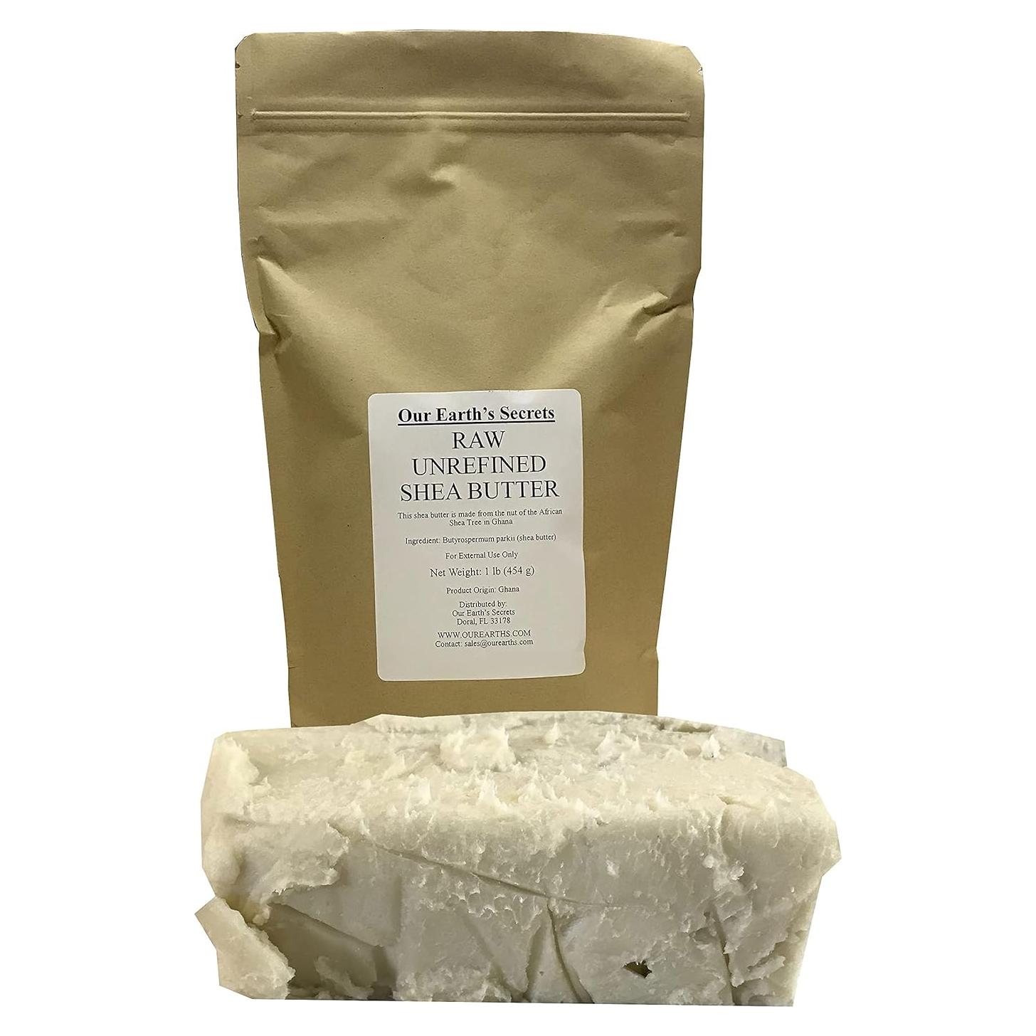 Manteca de Karité Cruda Sin Refinar 454g Nuestros Secretos de la Tierra