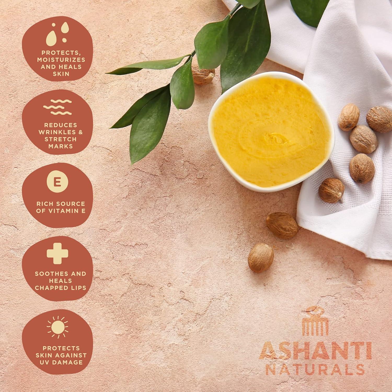 Manteca de Karité Cruda Amarilla Ashanti Naturals 425 g