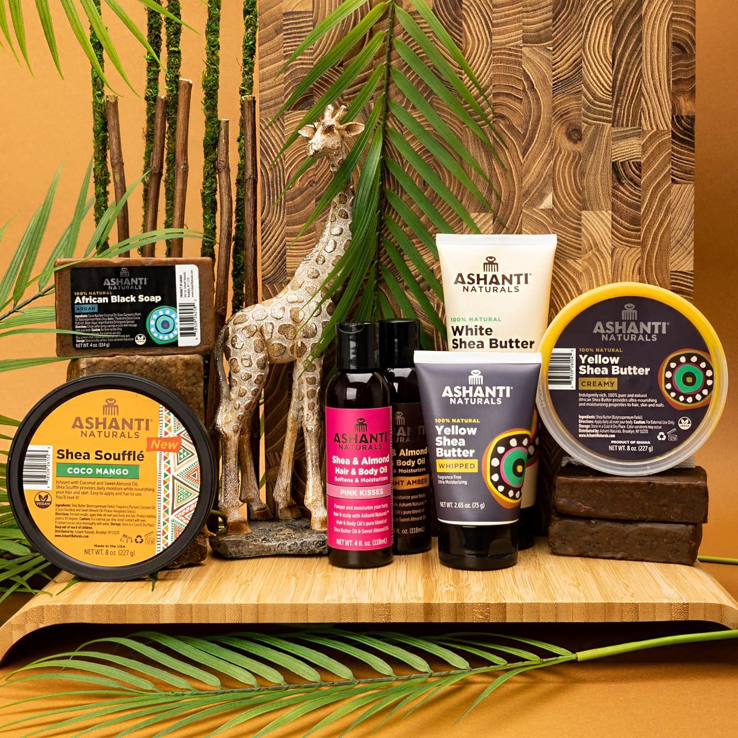 Manteca de Karité Cruda Amarilla Ashanti Naturals 425 g