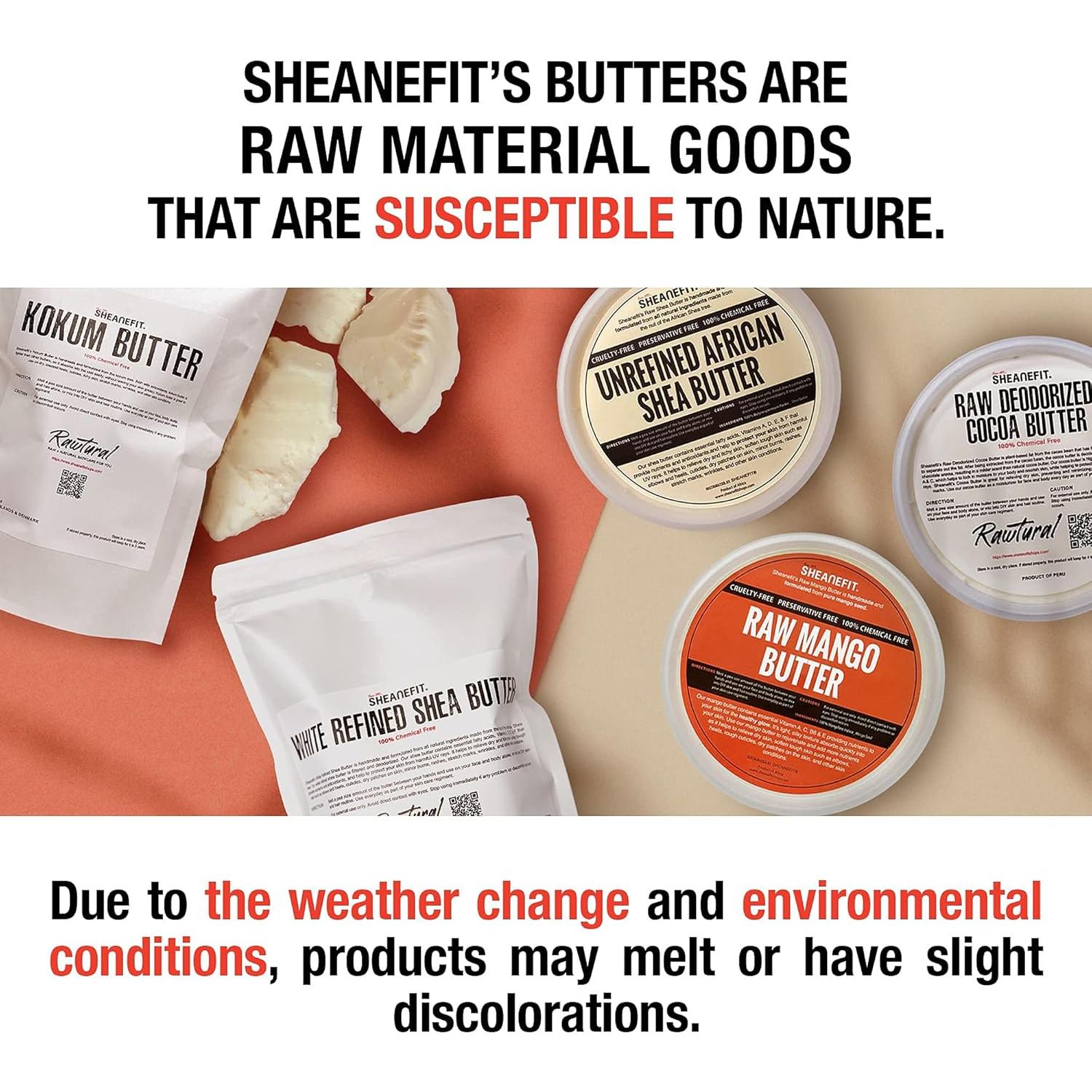 Manteca de Karité Cruda Natural Sheanefit 450g Hidratante