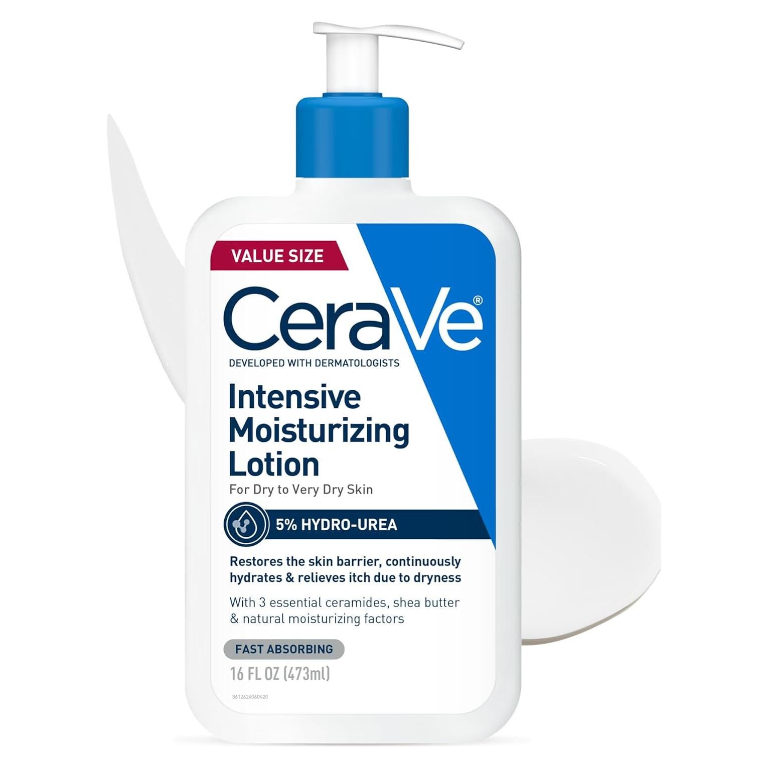 CeraVe Loción Hidratante Intensiva 453g Hidro-Urea Manteca Karité