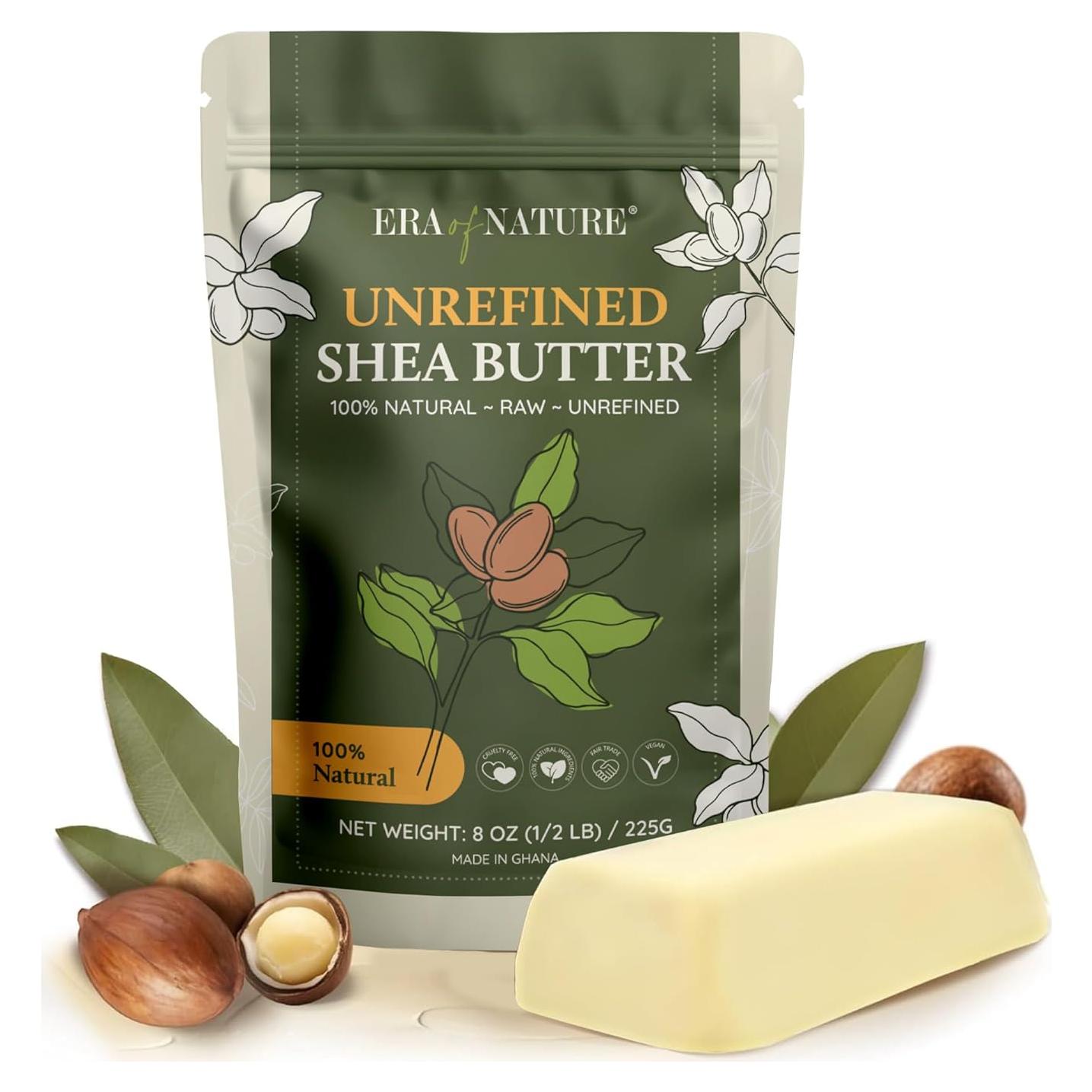 Manteca de Karité Orgánica Cruda 227g - Hidratante Piel y Cabello