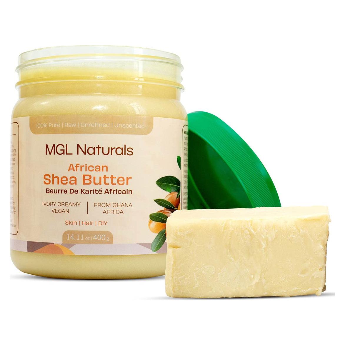 Manteca de Karité Cruda MGL Naturals 453g - Hidratante Piel y Cabello