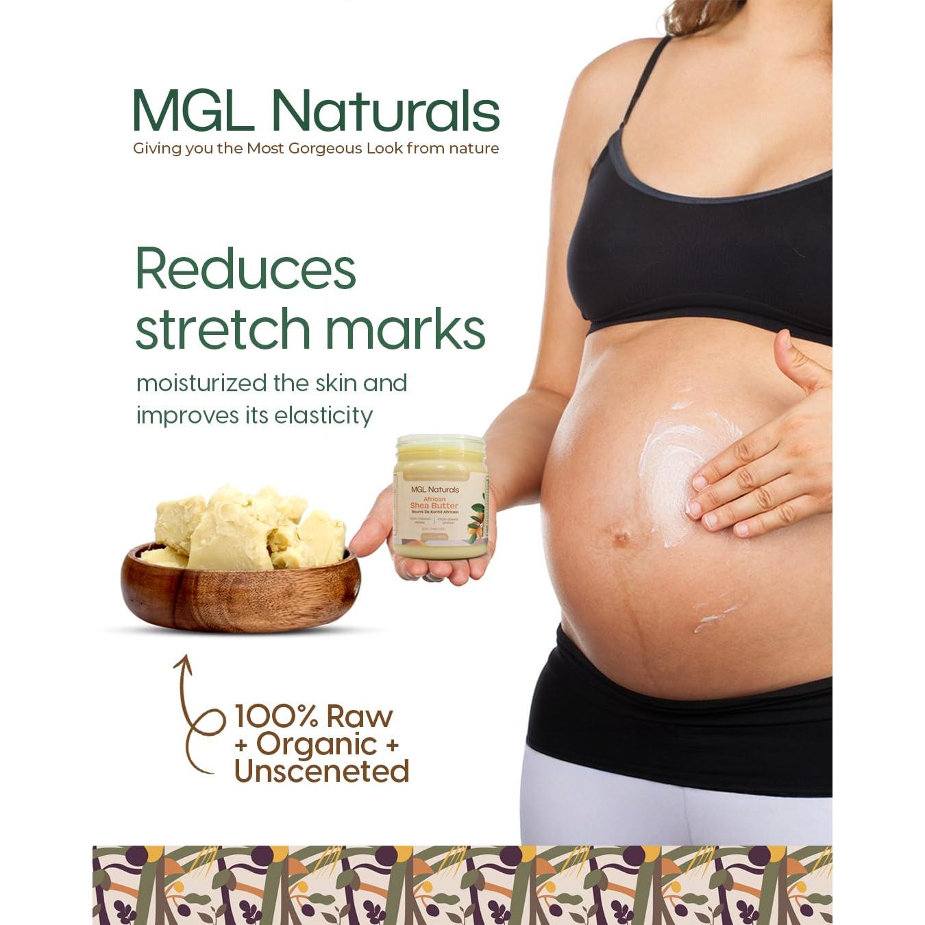 Manteca de Karité Cruda MGL Naturals 453g - Hidratante Piel y Cabello