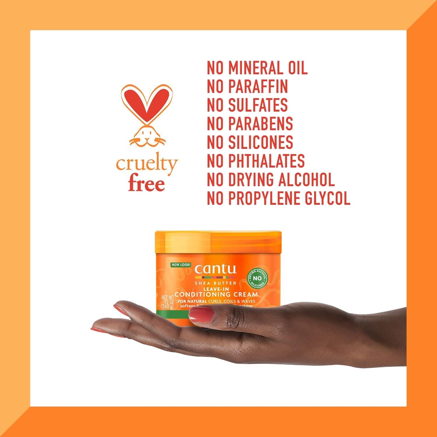 Crema Acondicionadora Sin Enjuague Cantu 340 g con Karité