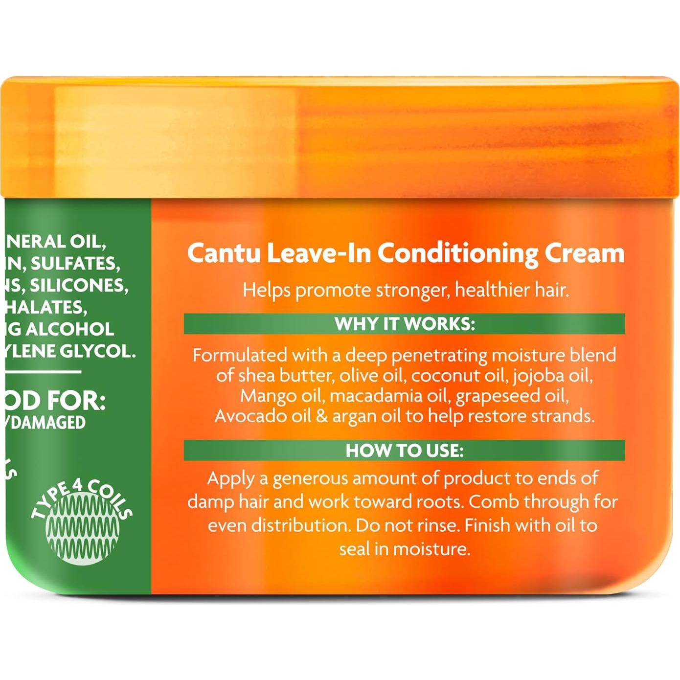 Crema Acondicionadora Sin Enjuague Cantu 340 g con Karité