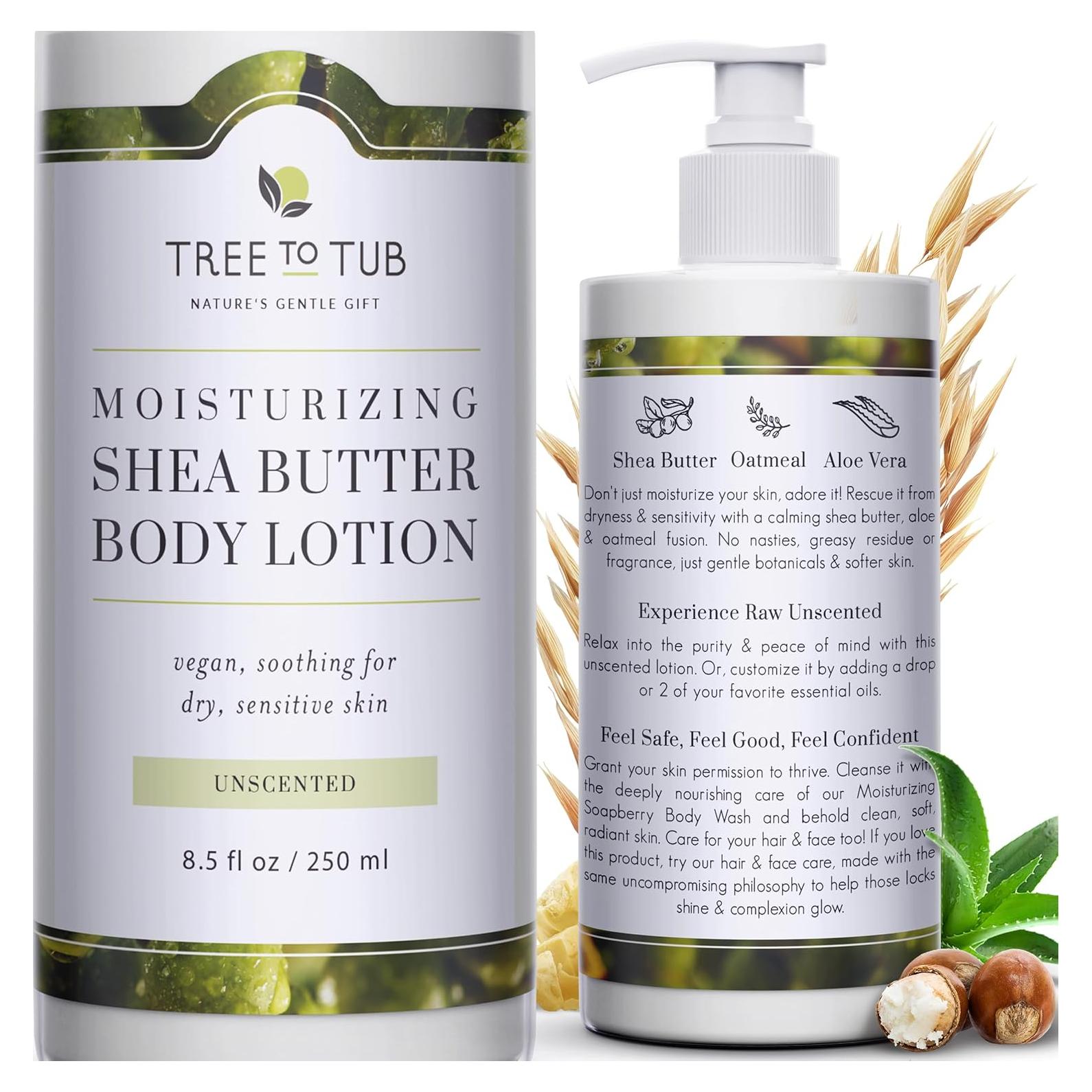 Loción Corporal Sin Fragancia Tree to Tub 250 ml Hidratante Piel Seca