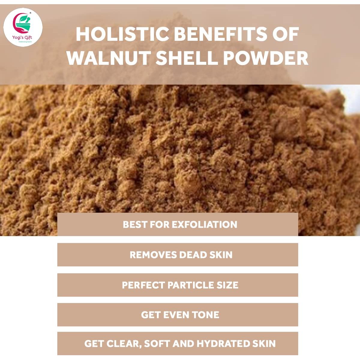 Polvo de cáscara de nuez Yogi's Gift 226g - Exfoliante natural