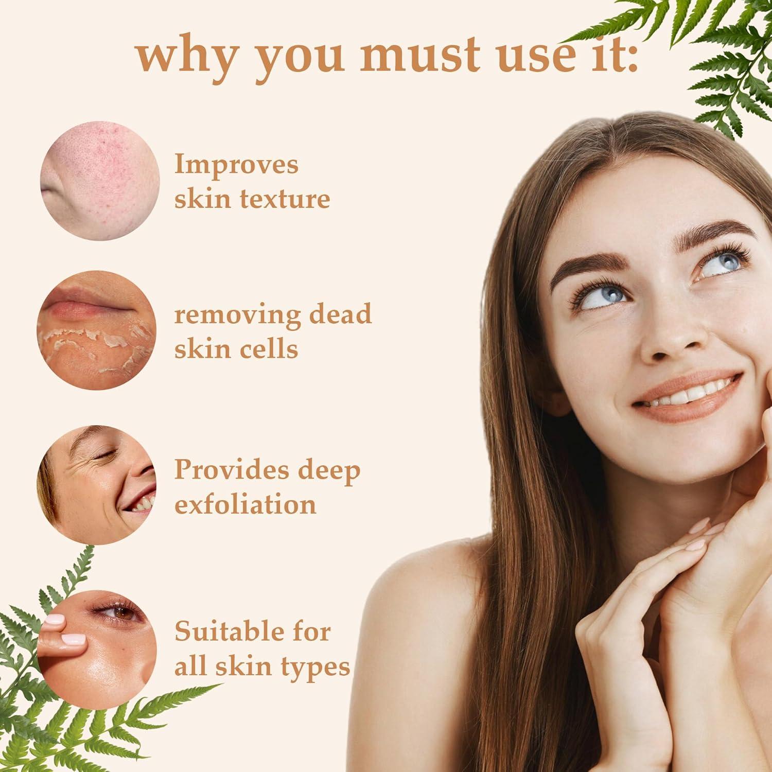 Polvo de Cáscara de Nuez Natural Mi Nature 227g Exfoliante