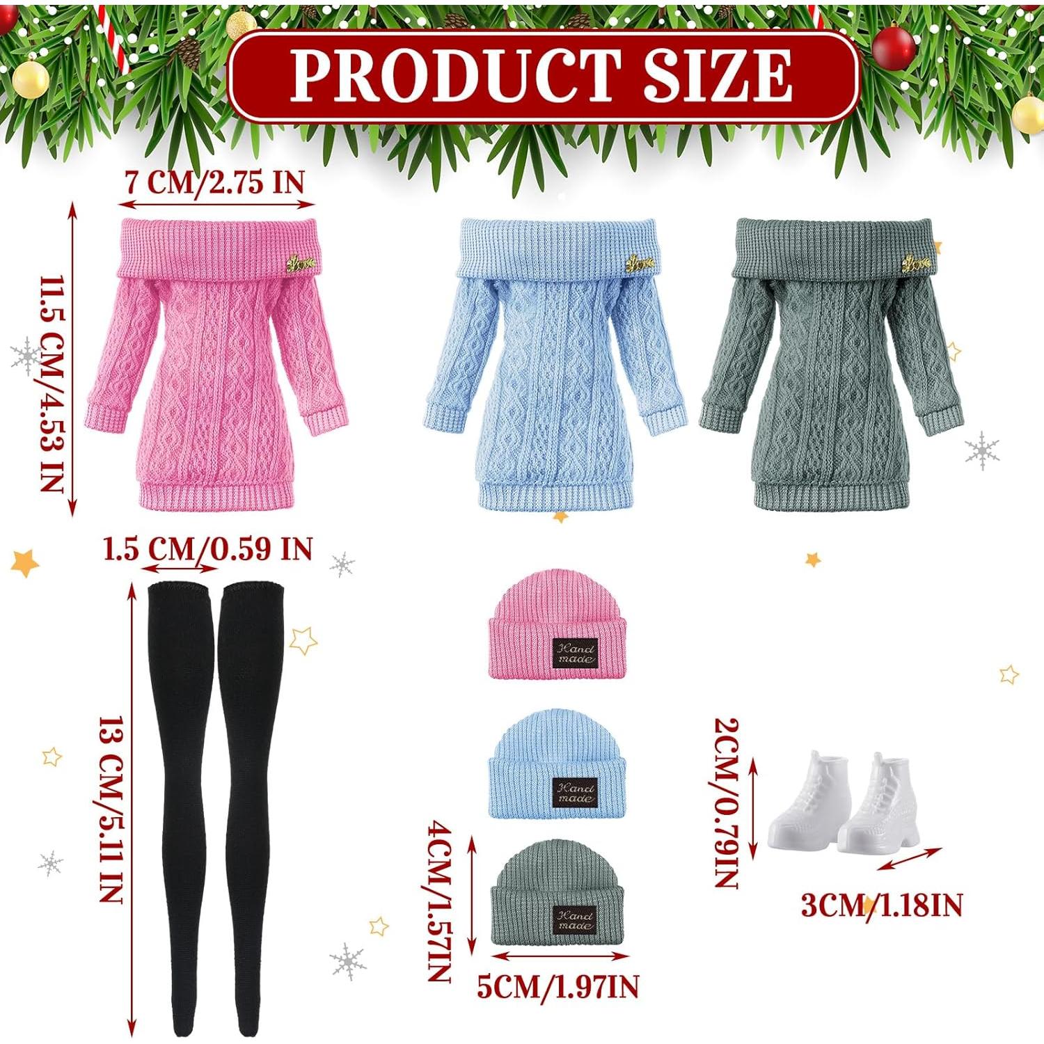 Geyoga Ropa de Muñeca 12 Pcs 30,48 cm Accesorios