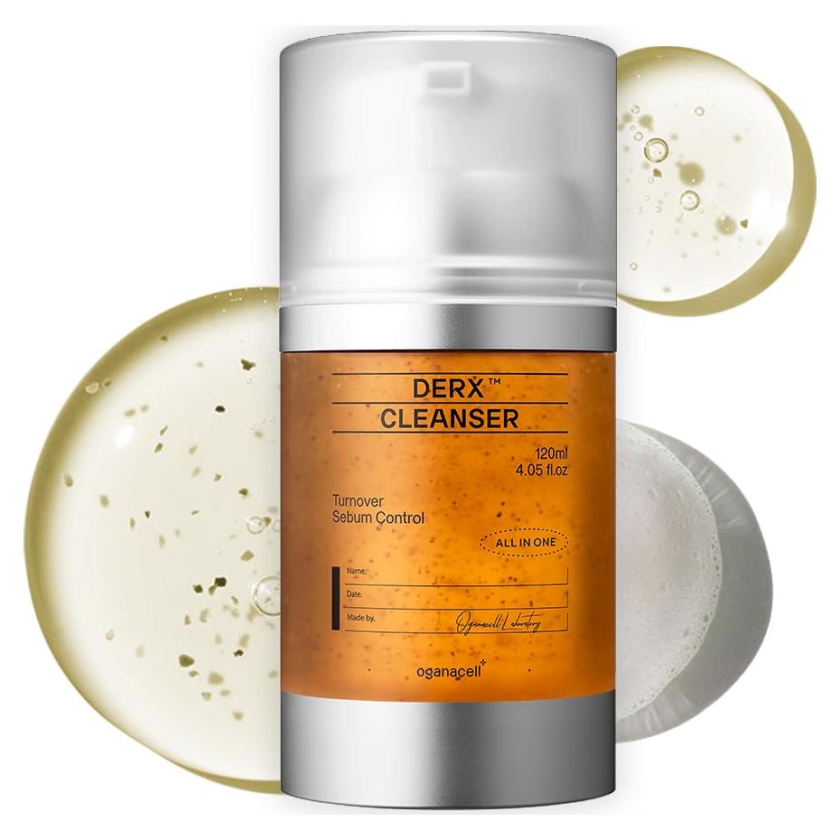 Limpiador Facial Revitalizante Oganacell DERX 120ml - Gel Exfoliante Suave