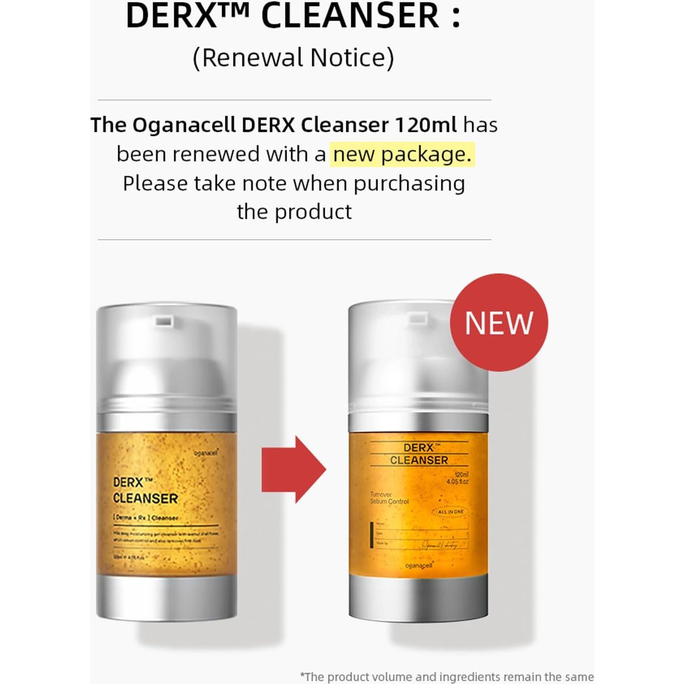 Limpiador Facial Revitalizante Oganacell DERX 120ml - Gel Exfoliante Suave