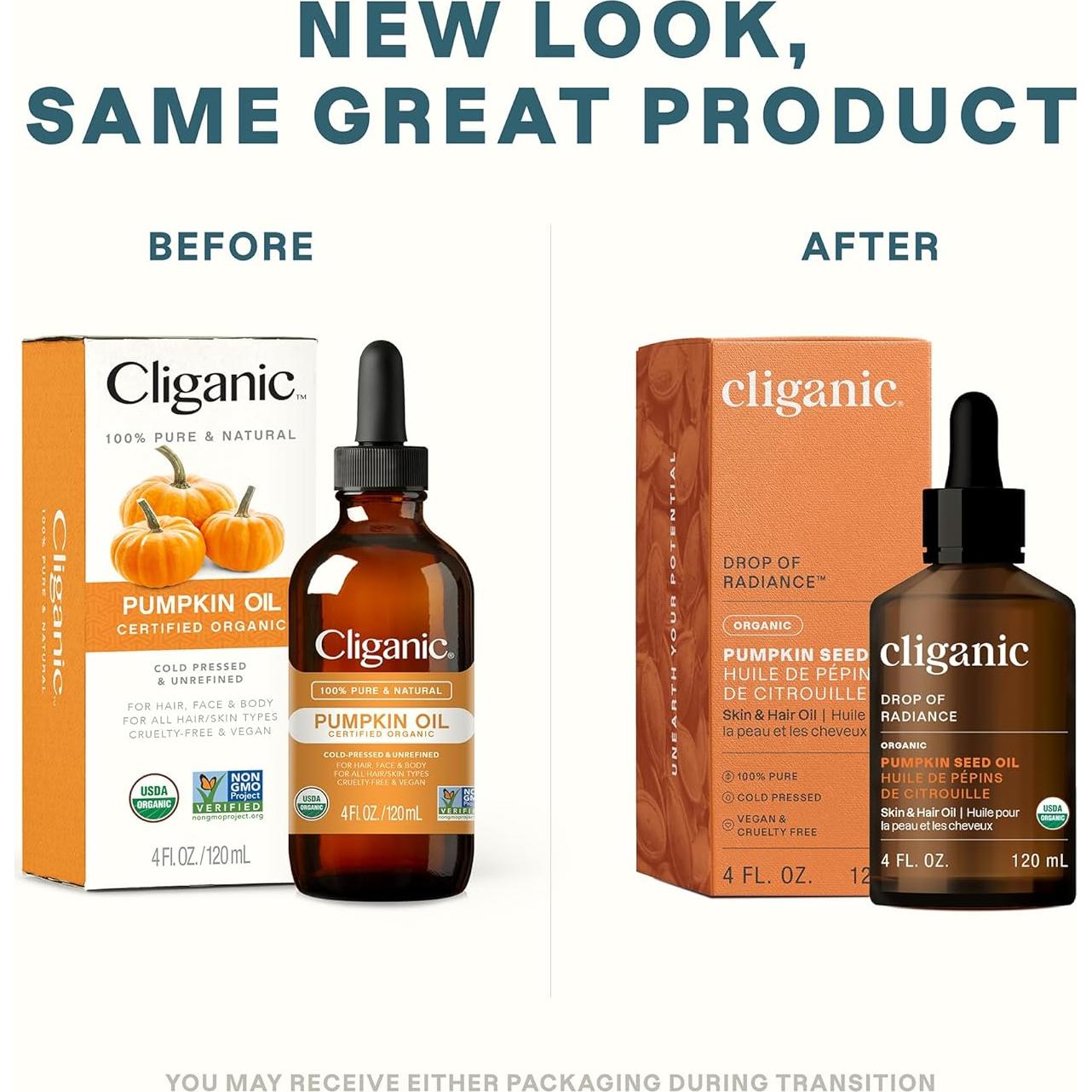 Aceite de Semilla de Calabaza Orgánico Cliganic 118ml Puro