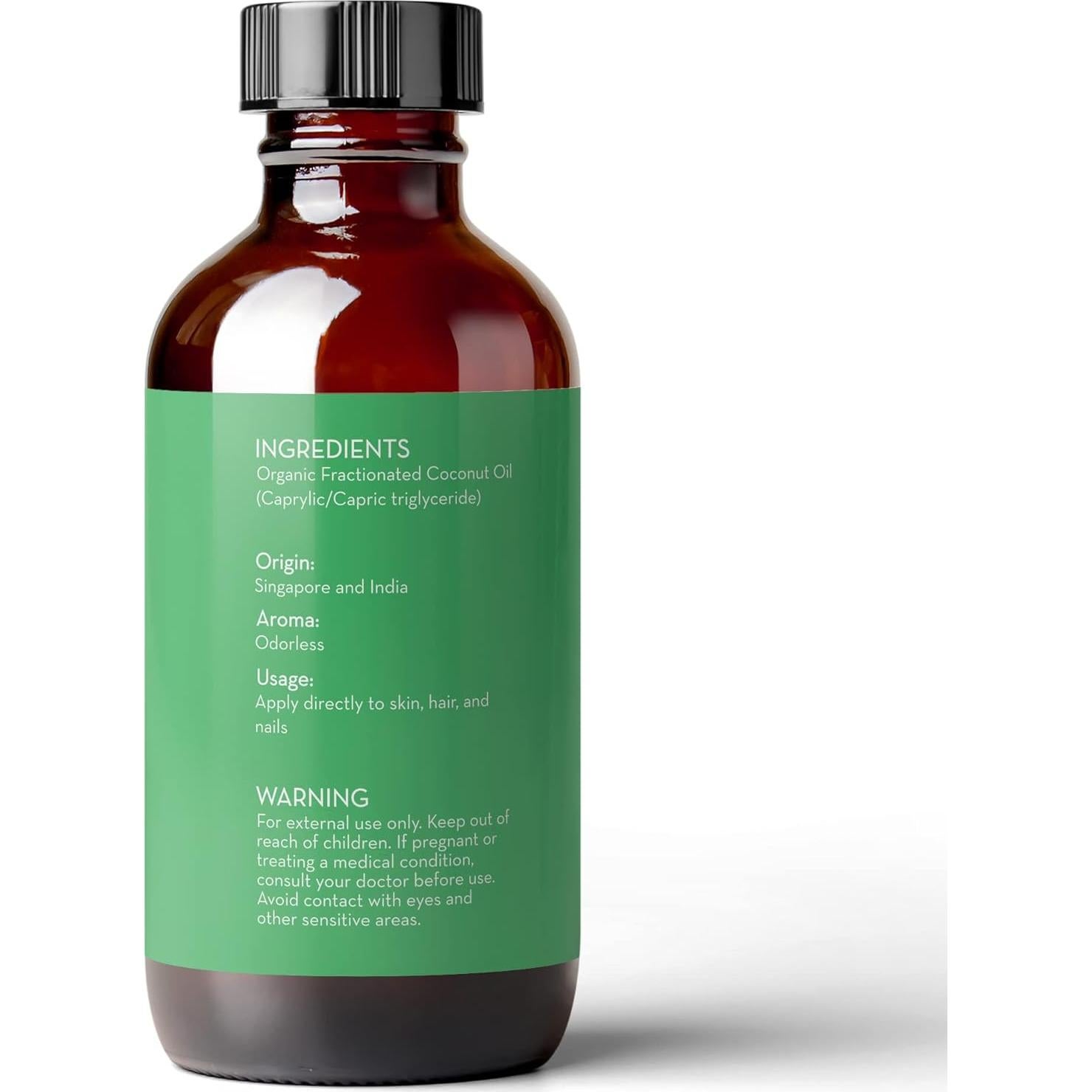 Aceite de Coco Fraccionado Orgánico Pure Body Naturals 118 ml