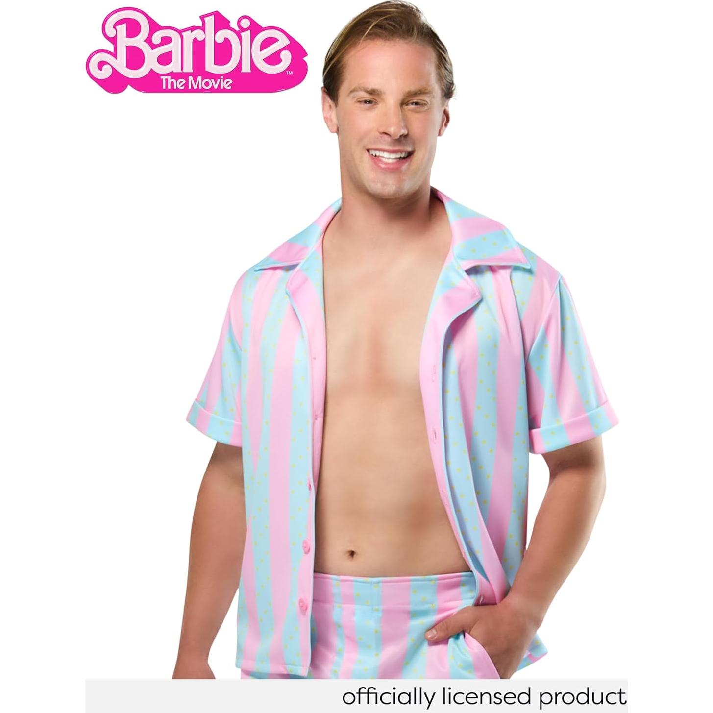 Disfraz de Ken de Playa Rubies para Hombre Adulto - Rosa y Azul