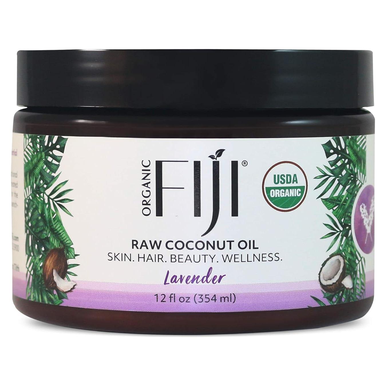 Aceite de Coco Crudo Prensado en Frío Organic Fiji 340g - Lavanda