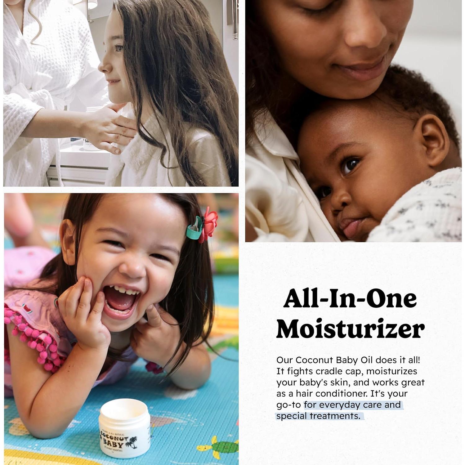 Aceite de Coco Orgánico Esenciales de Coco 236.6 ml Bebés