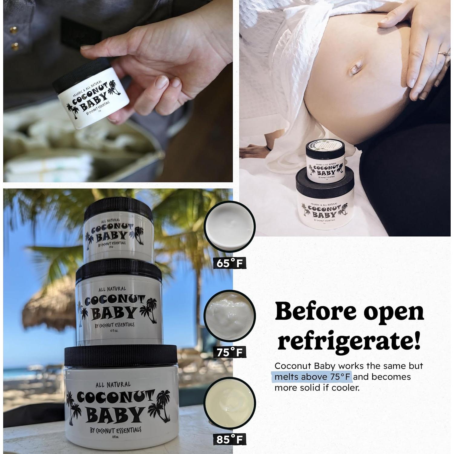 Aceite de Coco Orgánico Esenciales de Coco 236.6 ml Bebés