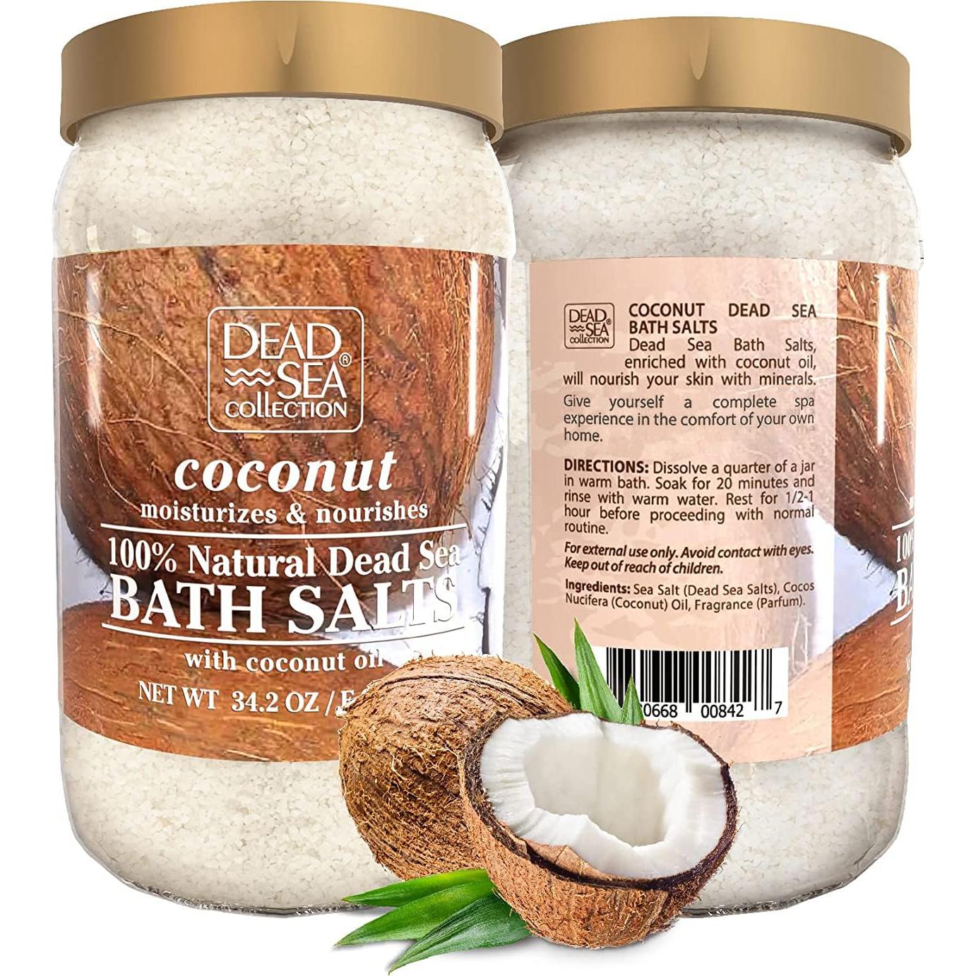 Sales de Baño del Mar Muerto Coco - 968.5 g - Salud y Belleza Cristalina