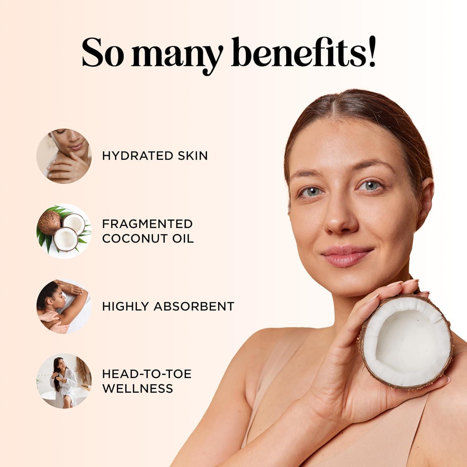 Aceite de Coco Fraccionado Puro Maple Holistics 473 ml Hidratante