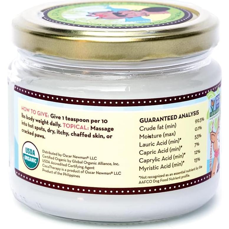 Aceite de Coco Virgen Orgánico CocoTherapy 227g para Perros