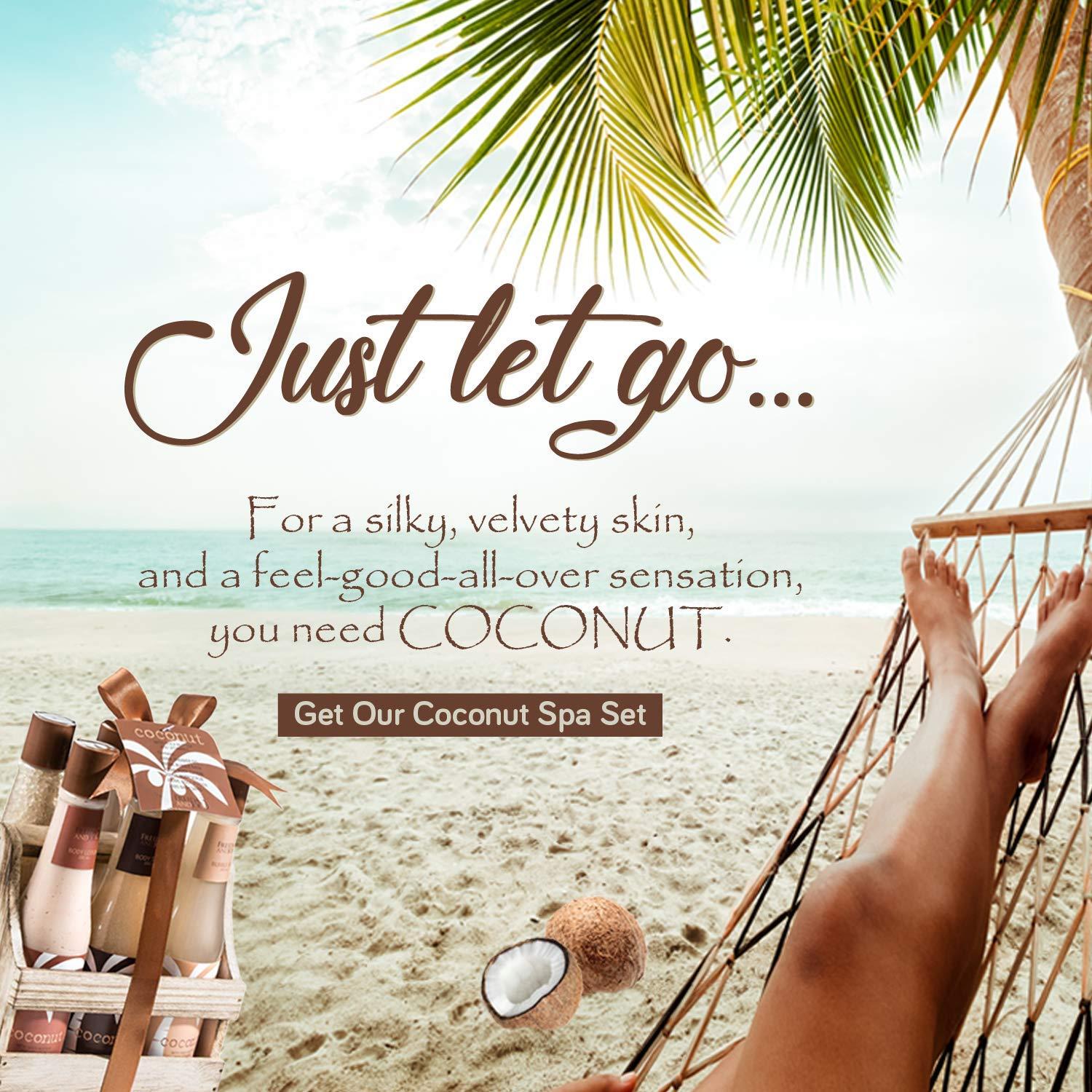 Set de Spa de Coco Freida & Joe - Gel, Burbujas, Sales y Más