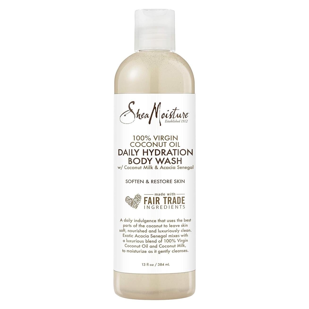 Gel de Baño SheaMoisture 100% Aceite de Coco Virgen 384 ml