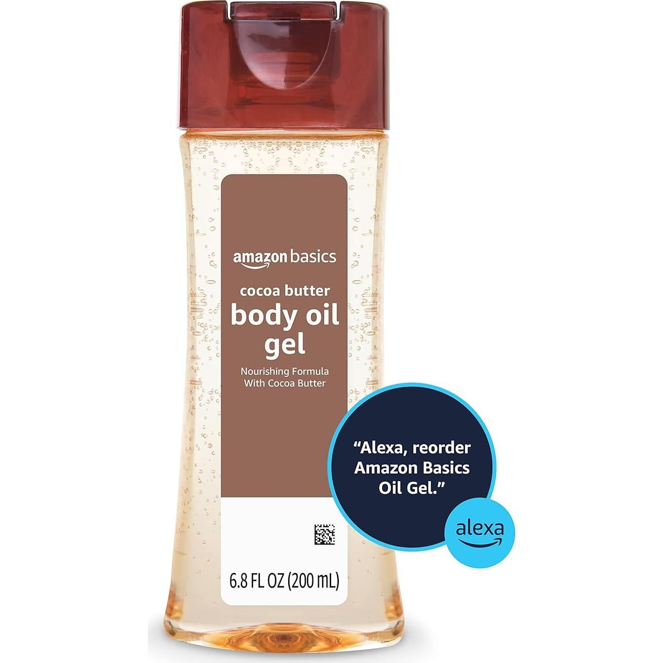 Gel de Aceite Corporal Amazon Basics Manteca de Cacao 200 ml