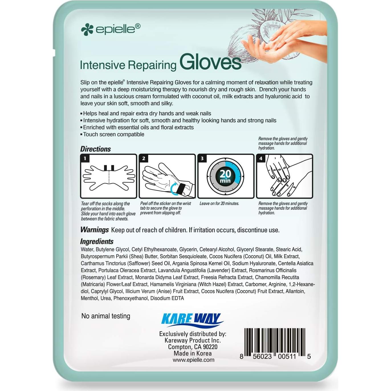 Mascarillas Intensivas Epielle para Manos y Pies - 12 Piezas