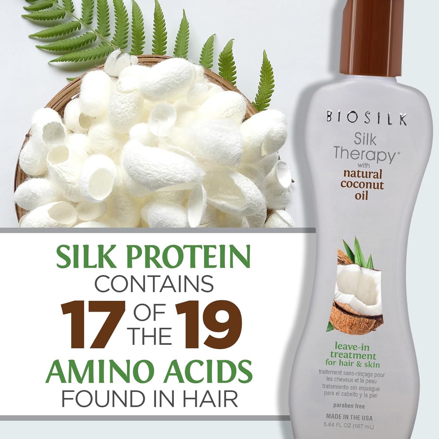 Tratamiento sin enjuague BioSilk Silk Therapy 160 g - Controla frizz