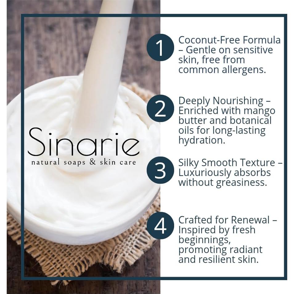 Manteca Corporal Sin Coco Sinarie 248 g - Hidratante No Grasoso