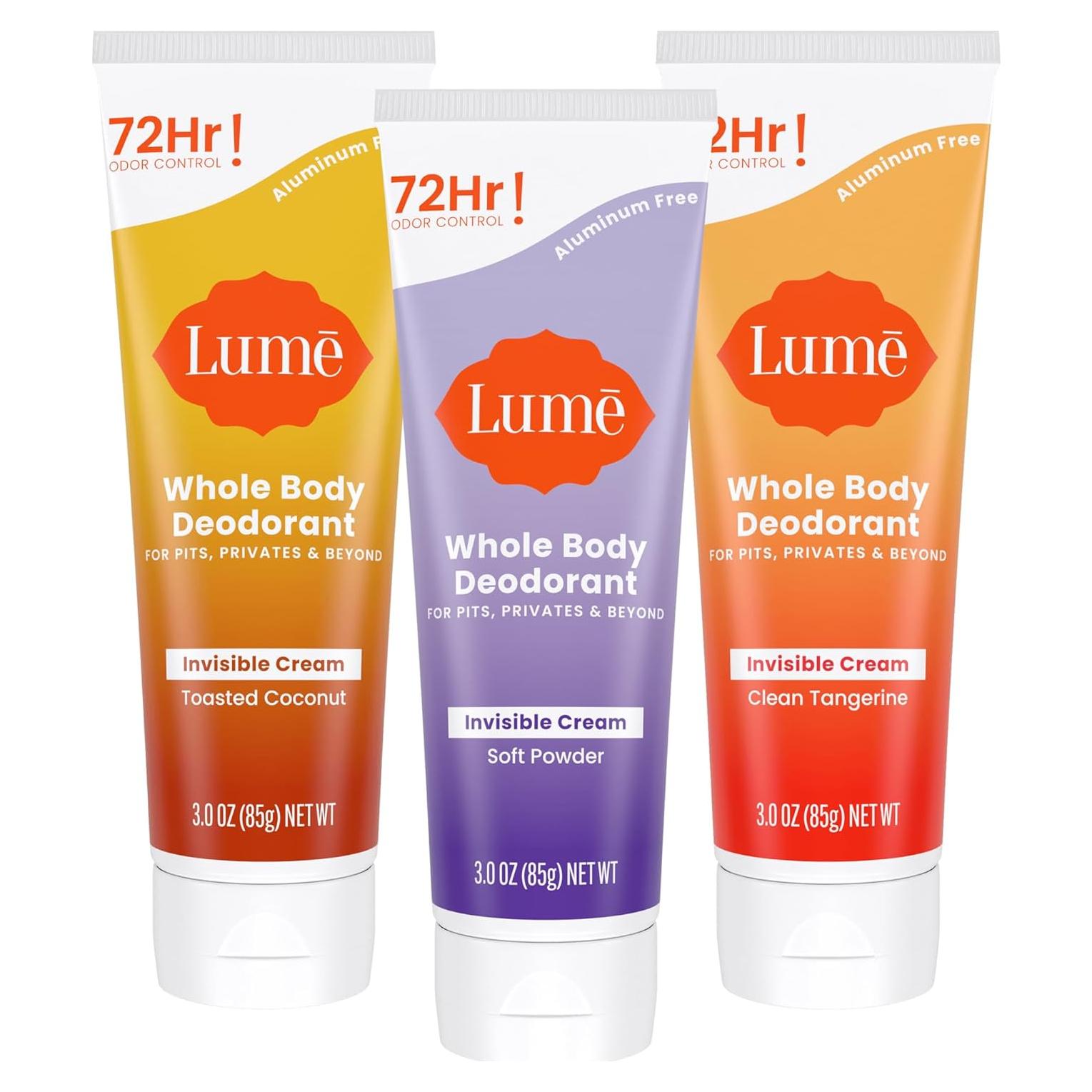 Desodorante Corporal Lume 85g - Control Olores 72h - Sin Aluminio
