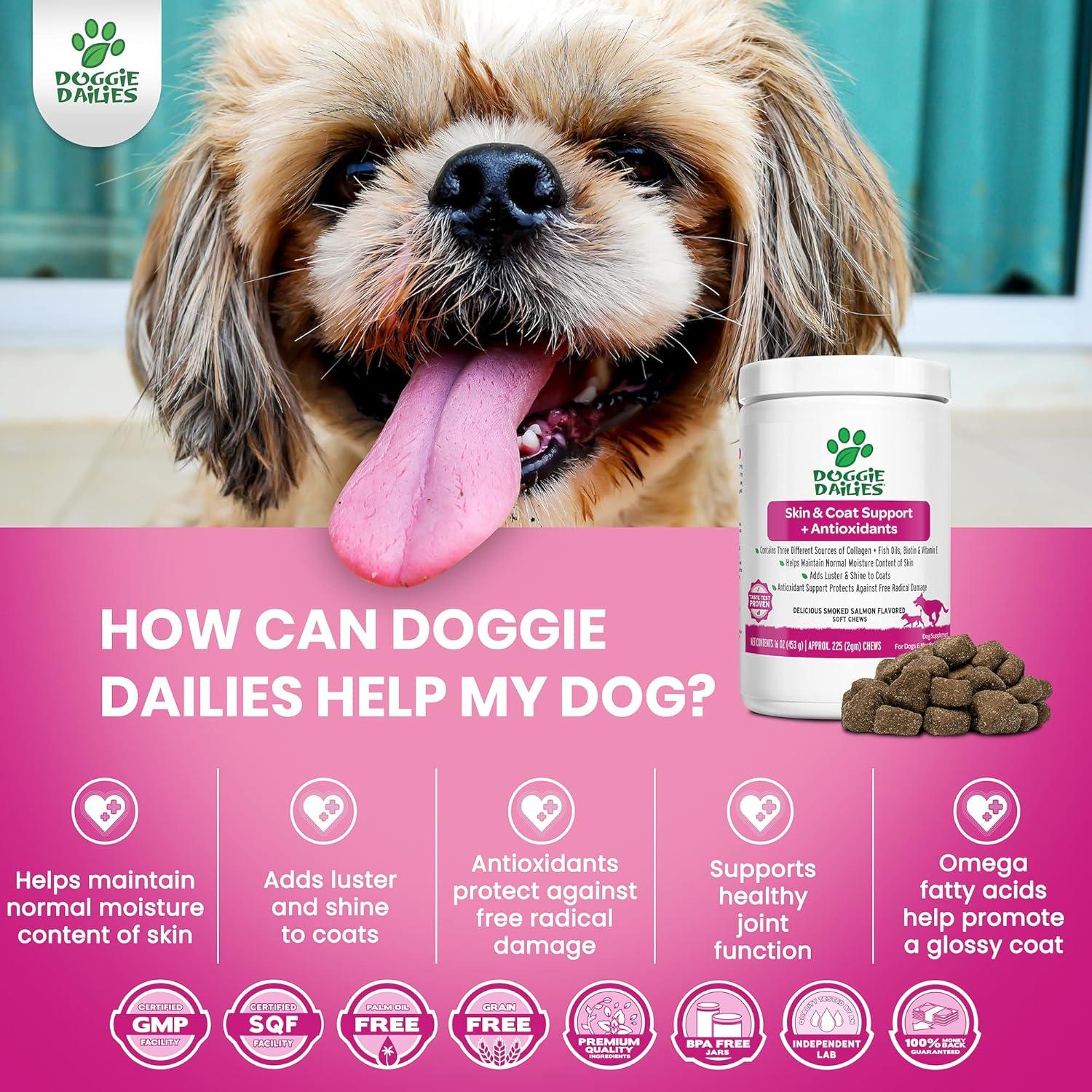 Suplemento para Piel y Pelaje Doggie Dailies 225 Masticables