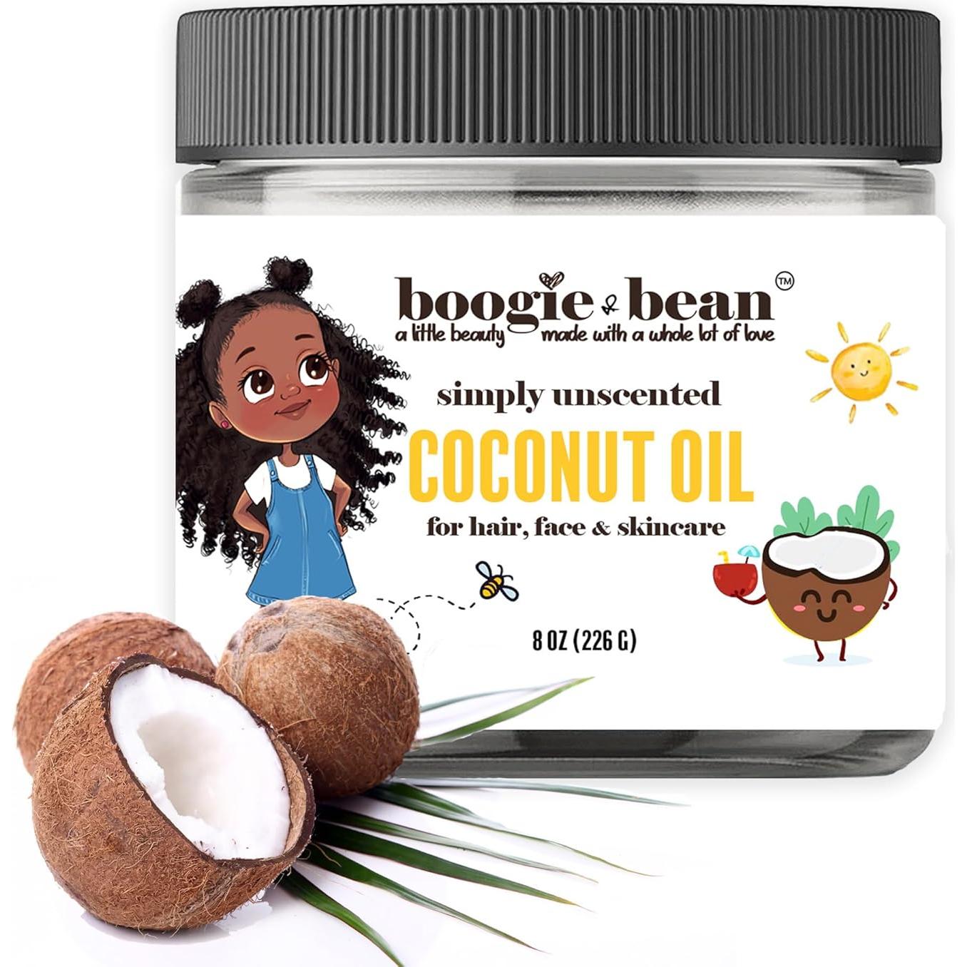 Coconut Oil for Baby Hair and Skin, Unscented Natural NON GMO Kosher Baby Oil, Coconut Oil for Kids and Infants