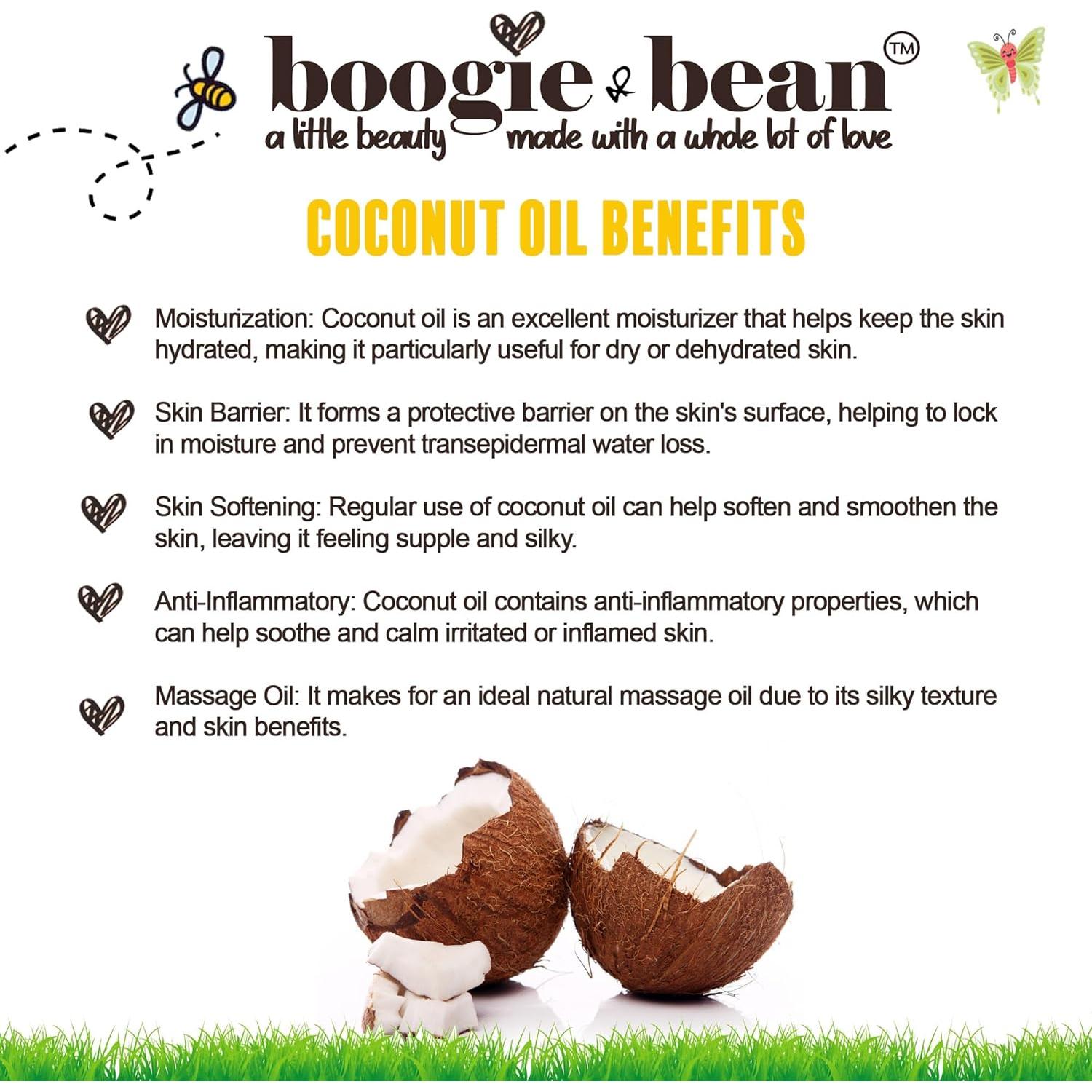 Coconut Oil for Baby Hair and Skin, Unscented Natural NON GMO Kosher Baby Oil, Coconut Oil for Kids and Infants