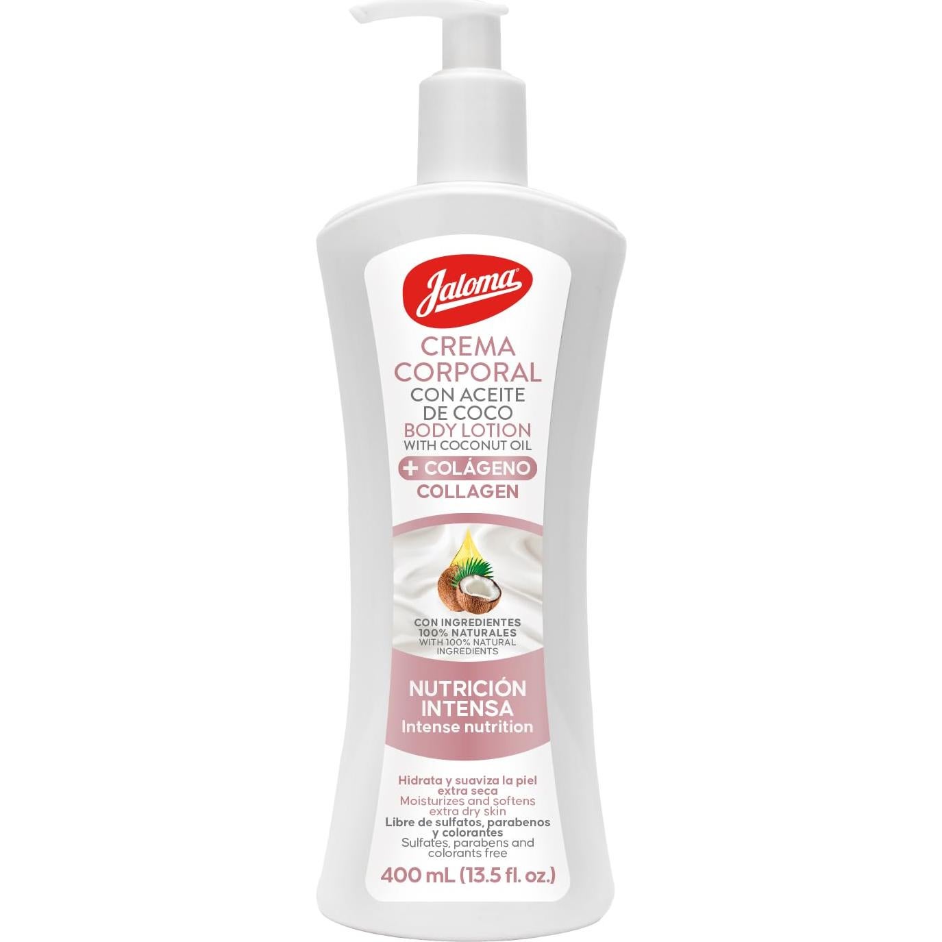 Loción Corporal JALOMA con Aceite de Coco 400 ml - 2 Pack