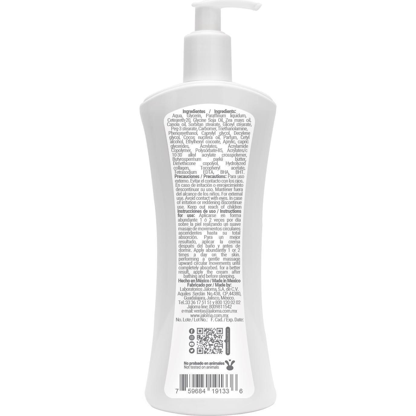 Loción Corporal JALOMA con Aceite de Coco 400 ml - 2 Pack