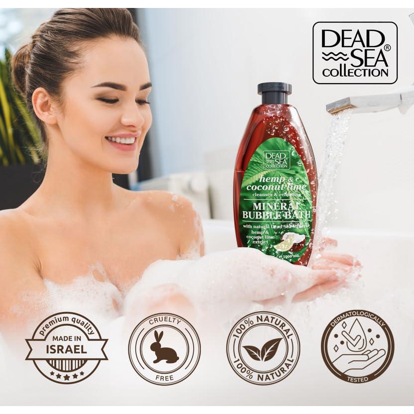 Baño de Burbujas Crystalline 1000 ml - Cañamo y Lima de Coco