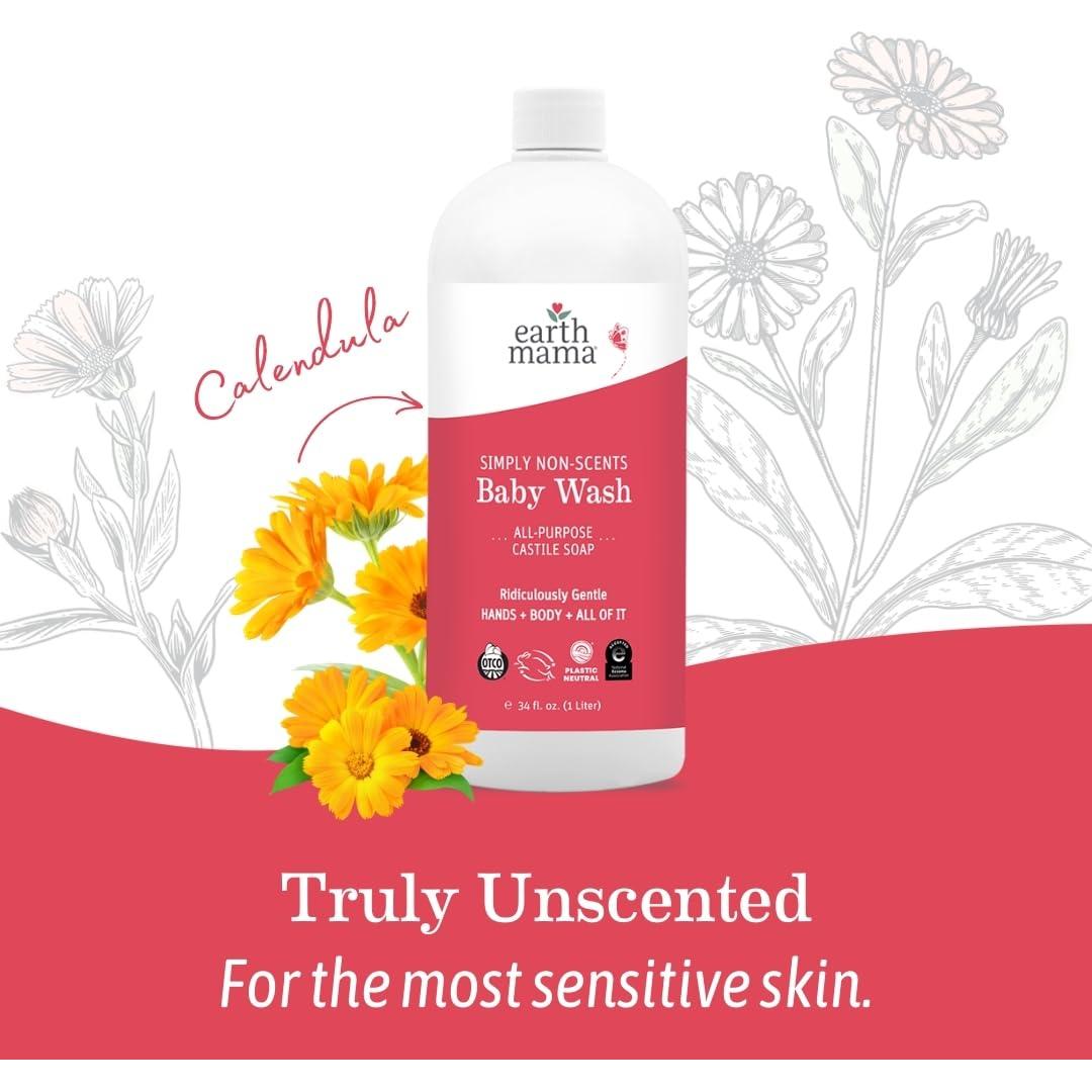 Jabón Líquido Orgánico Sin Aromas Earth Mama 1006 ml