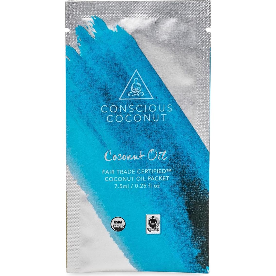 Aceite de Coco Orgánico Conscious Coconut 7.4 ml x 5 Paquetes