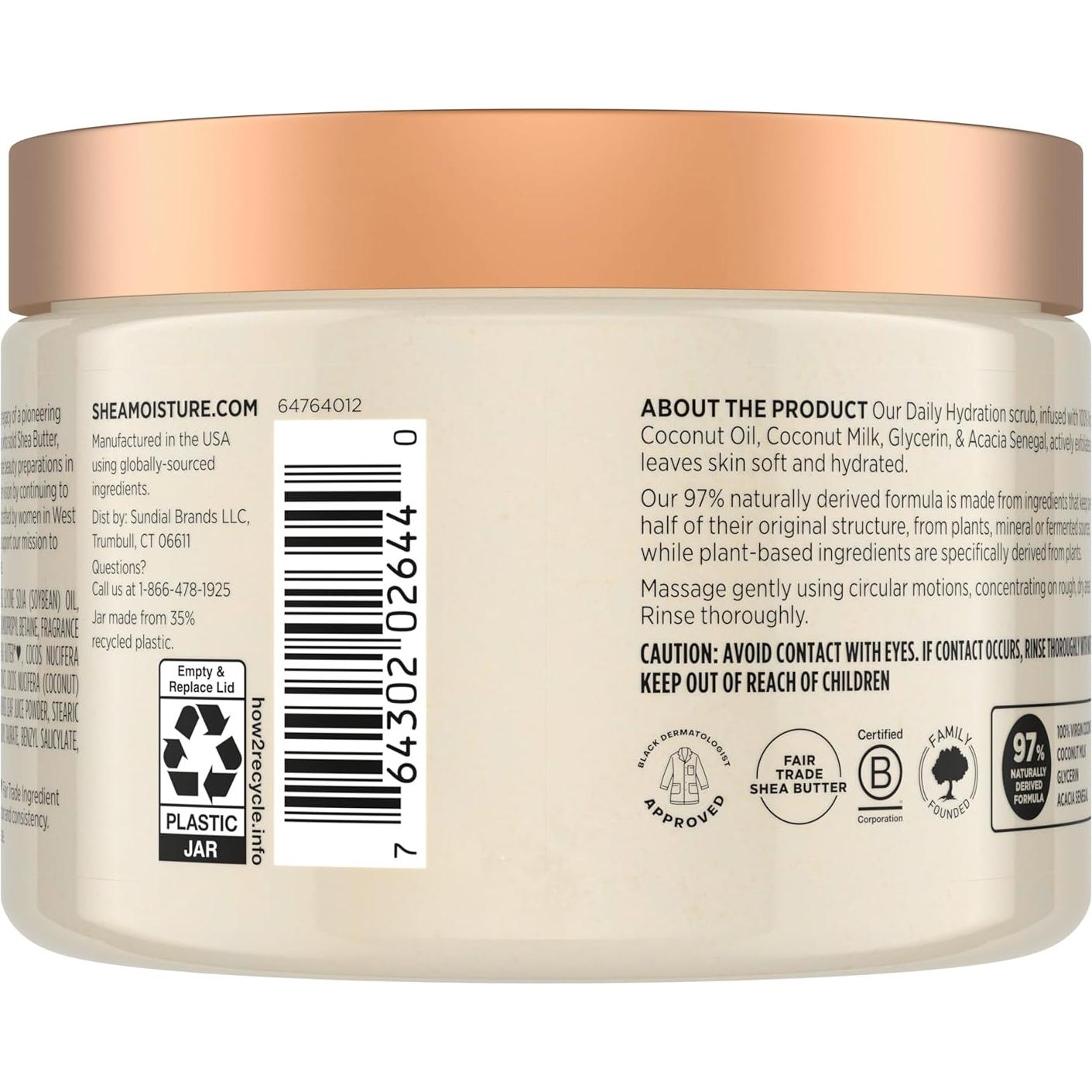 Exfoliante Corporal SheaMoisture 340 g Aceite de Coco Virgen