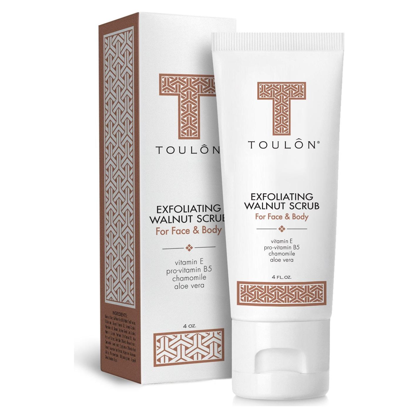 Exfoliante Facial de Nuez Toulon - 136g - Piel Suave y Radiante